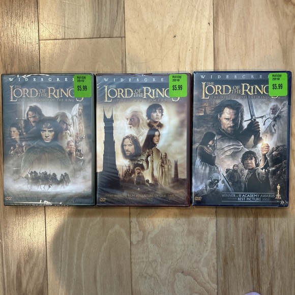 The Lord of the Rings Trilogy (Widescreen DVD) ~ New Sealed - Picture 1 of 7